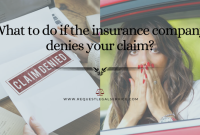 Claim denied denies collision indicating colliding denial insurer coverage techicy
